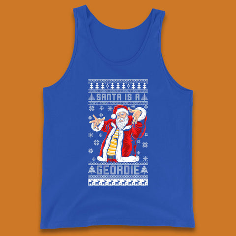 Santa Is A Gerodie Christmas Tank Top