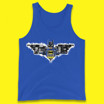 The Lego Batman Movie Superhero Building Bricks Block DC Comics Batman Master Builder Comic Book Character Tank Top