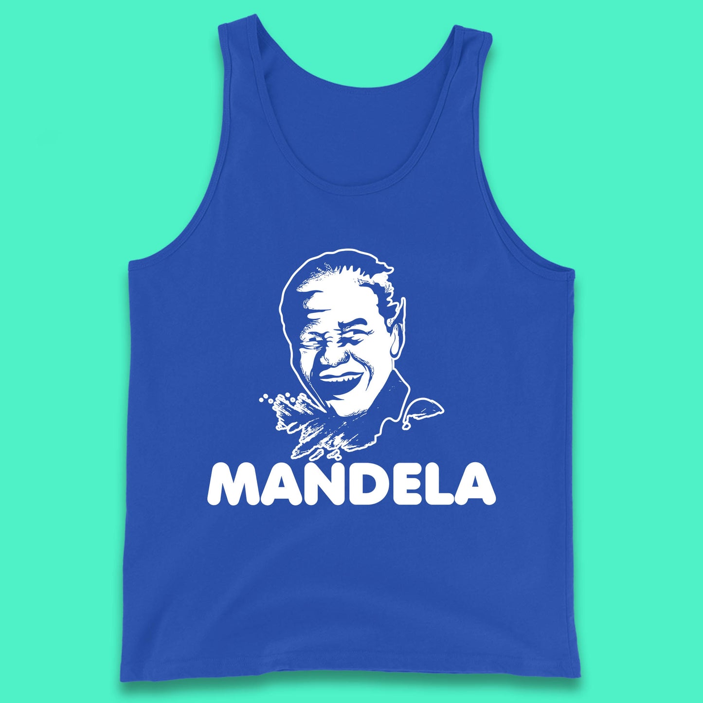 Mandela Portrait Art Black Lives Matter Nelson Mandela International Day Tank Top