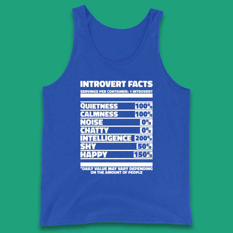 Introvert Facts Tank Top