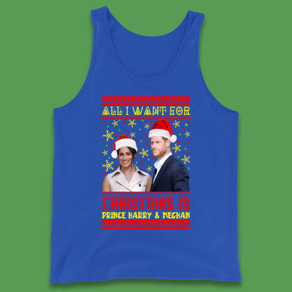 Prince Harry & Meghan Christmas Tank Top