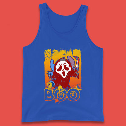 Stitch Scream Ghostface Disney Halloween Horror Movie  Disney Lilo & Stitch Tank Top
