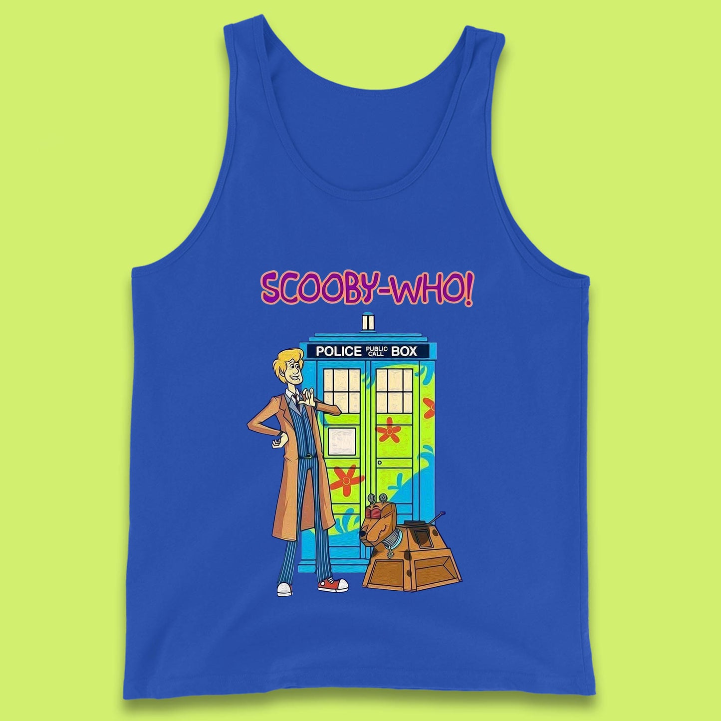 Scooby-Who Police Public Call Box  Scooby-Doo Doctor Who Tardis Police Box Tank Top