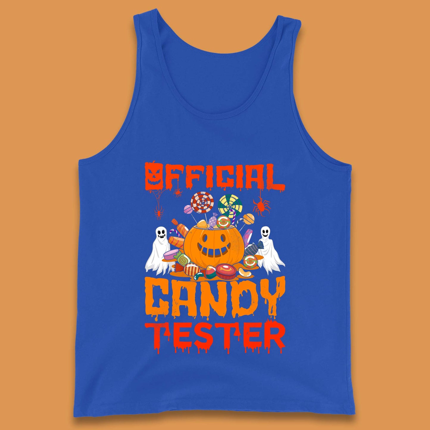 Official Candy Tester Halloween Trick Or Treat Funny Halloween Party Tank Top