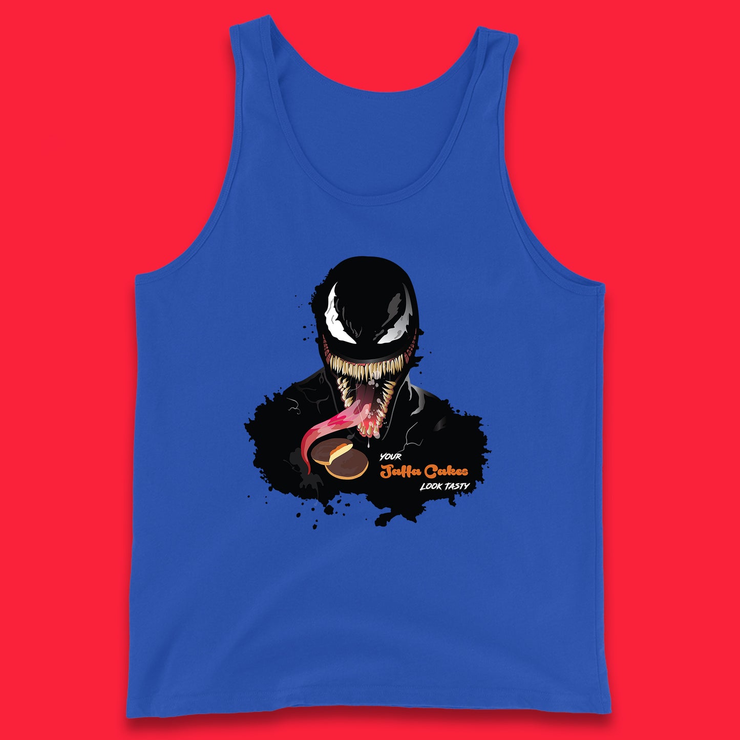 Venom Your Jaffa Cakes Look Tasty Marvel Avengers Venom Face Marvel Comics Movie Character Tank Top