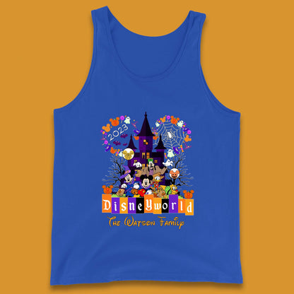 Personalised Disneyworld Halloween Family Disneyland Castle Mickey And Friends Disney Trip Tank Top