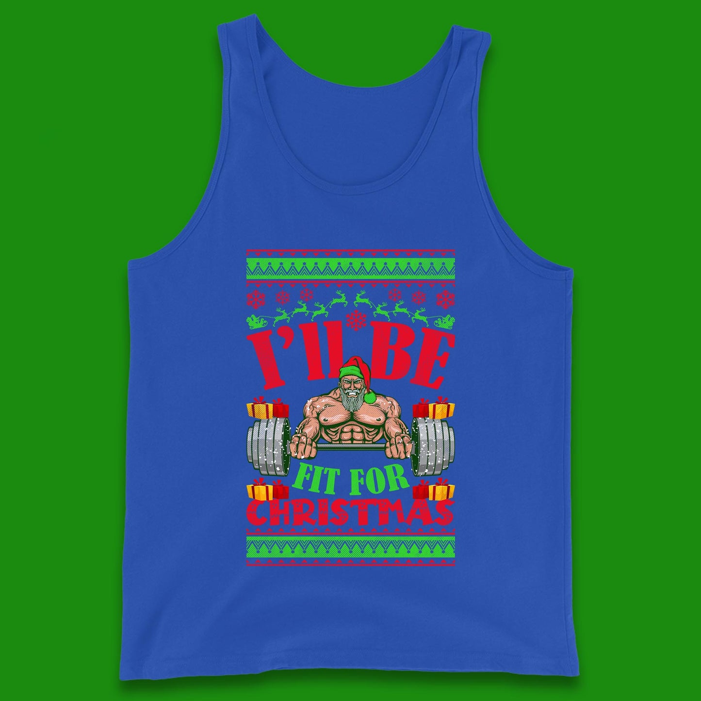 christmas gym tank top