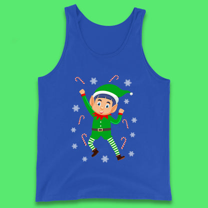 christmas elf cartoon tank top