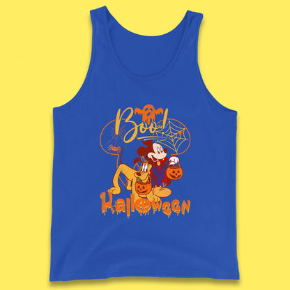 Boo Halloween Mickey Mouse And Pluto Friends Disney Halloween Disneyland Trip Tank Top
