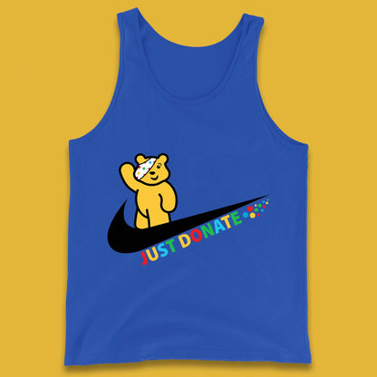 Just Donate Spotty Pudsey Bear Children In Need Fundraising Pudsey Bear Tank Top