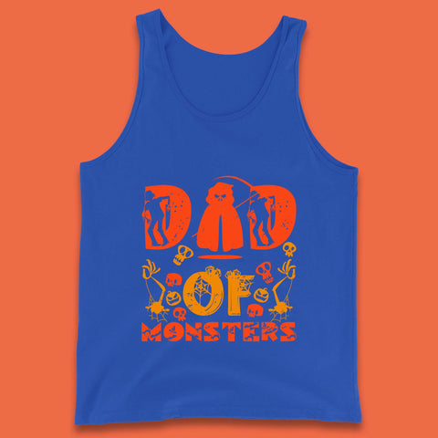 Dad Of Monsters Halloween Spooky Dad Dadster Halloween Costume Tank Top
