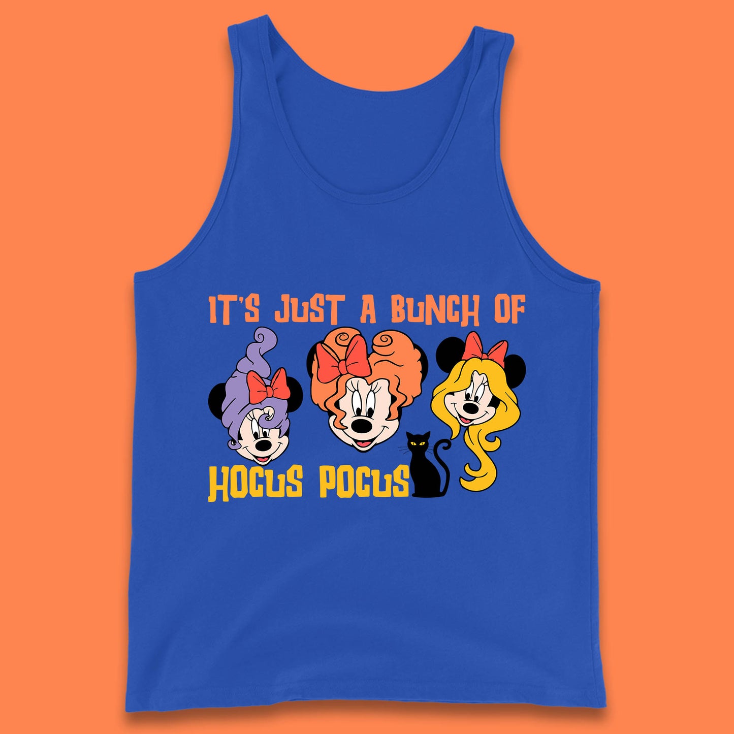 It's Just A Bunch Of Hocus Pocus Halloween Witches Minnie Mouse & Friends Disney Trip Tank Top