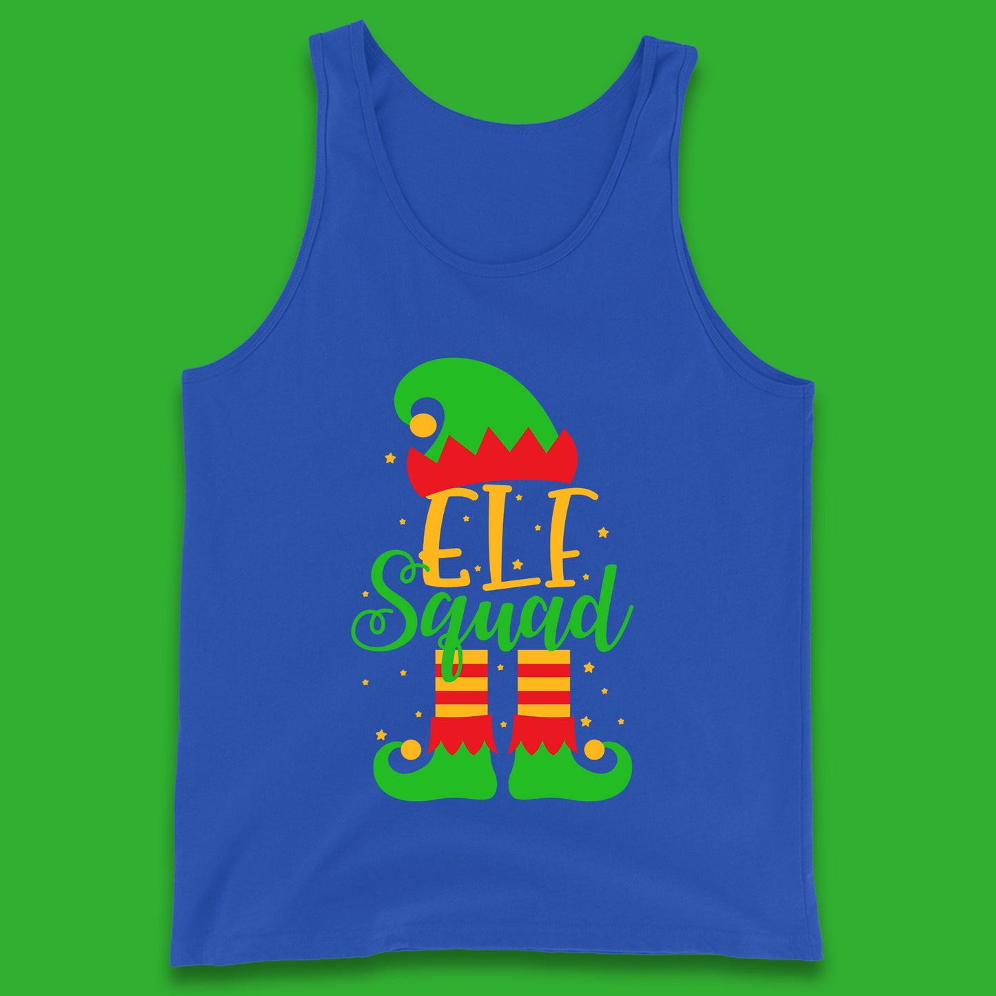 christmas elf squad tank top
