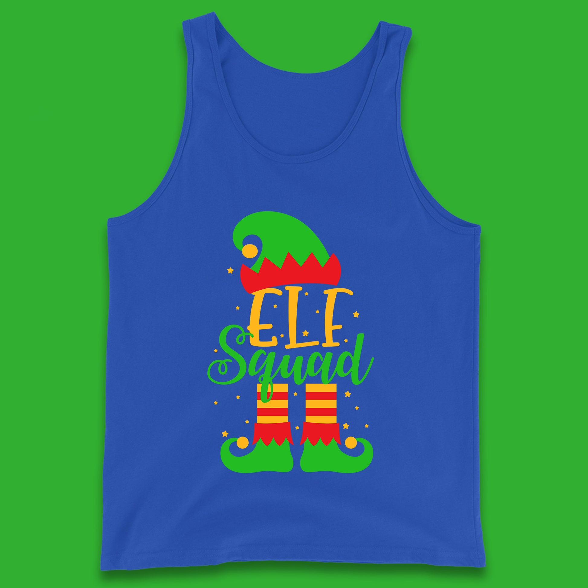 christmas elf squad tank top