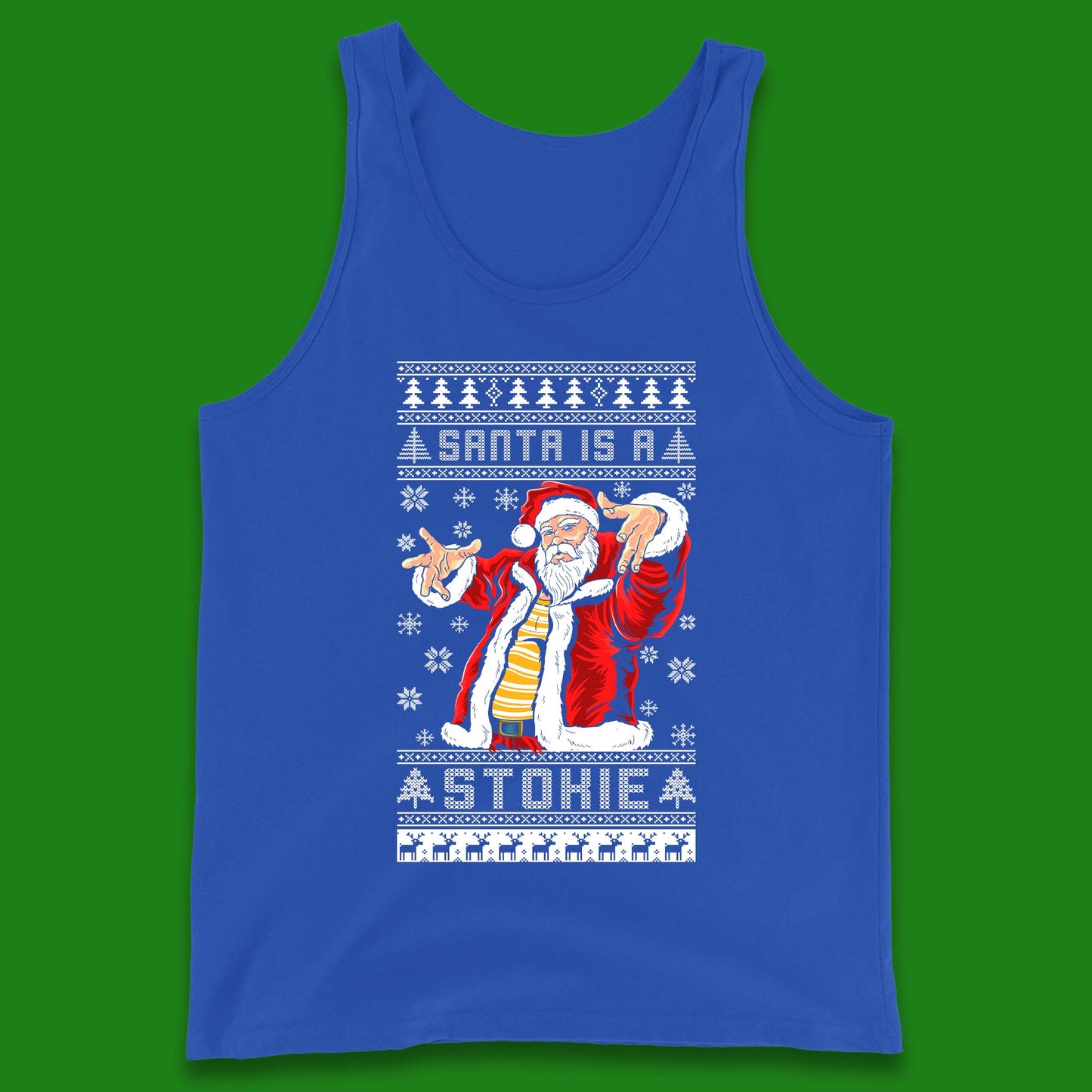 Santa is A Stokie Christmas Tank Top