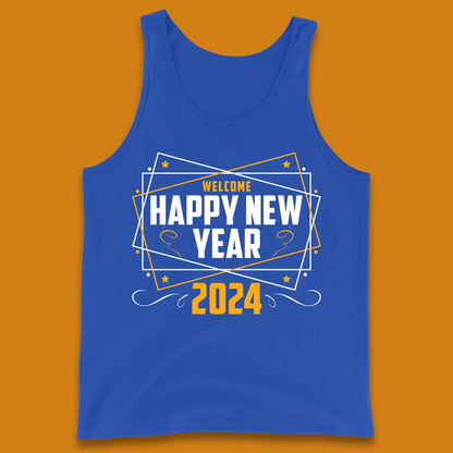 Welcome Happy New Year 2024 Tank Top