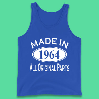 Made In 1964 All Original Parts Vintage Retro 59th Birthday Funny 59 Years Old Birthday Gift Tank Top
