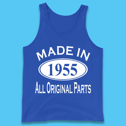Made In 1955 All Original Parts Vintage Retro 68th Birthday Funny 68 Years Old Birthday Gift Tank Top