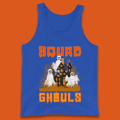Squad Ghouls Halloween Boo Ghost Horror Scary Haunted House Tank Top