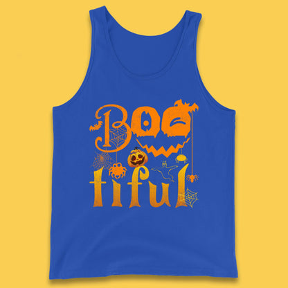 Bootiful Halloween Ghost Funny Boo Ghost Scary Spooky Season Tank Top