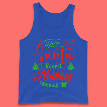 dear santa i regret nothing tank top