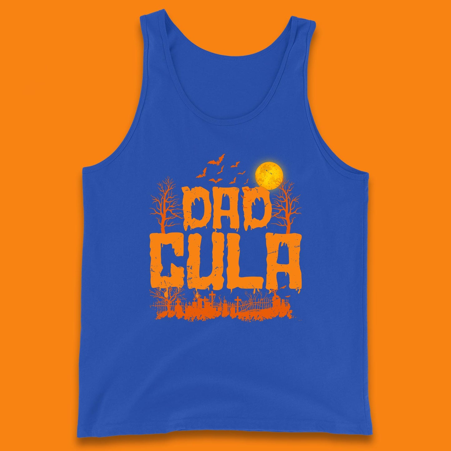 Dadcula Halloween Funny Monster Ghost Spooky Dad Gift Tank Top