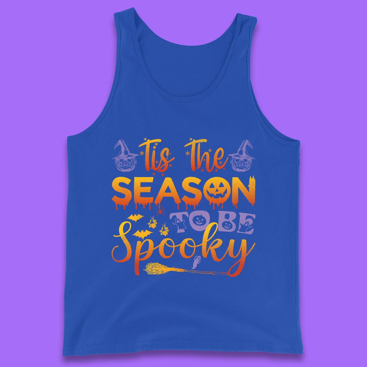Tis The Season To Be Spooky Halloween Creepy Season Tank Top