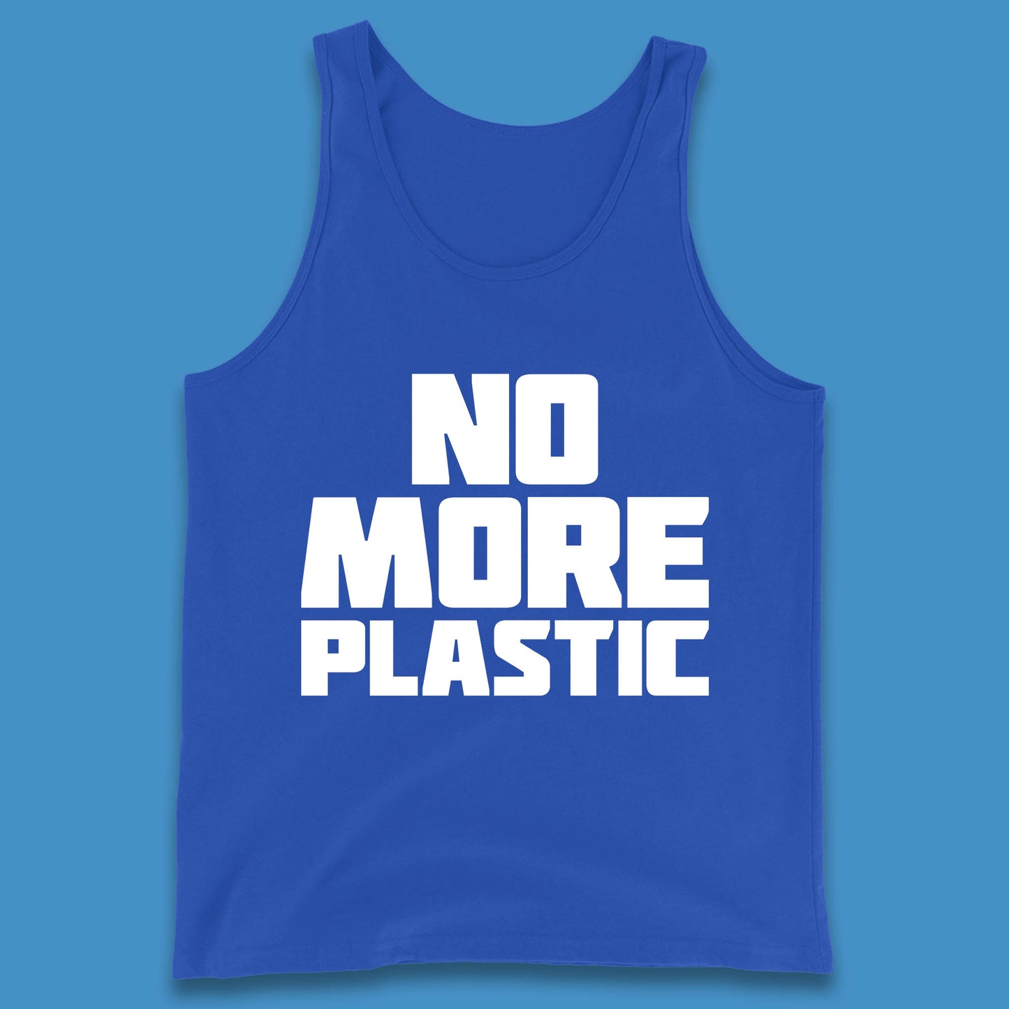 No More Plastic Earth Day Plastic Free Life Help Ocean Pollution Recycle Environmental Tank Top