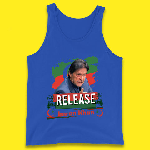 Release Imran Khan Prisoner No 804 Nation Stand With Imran Khan Pakistan Behind You Skipper Tank Top