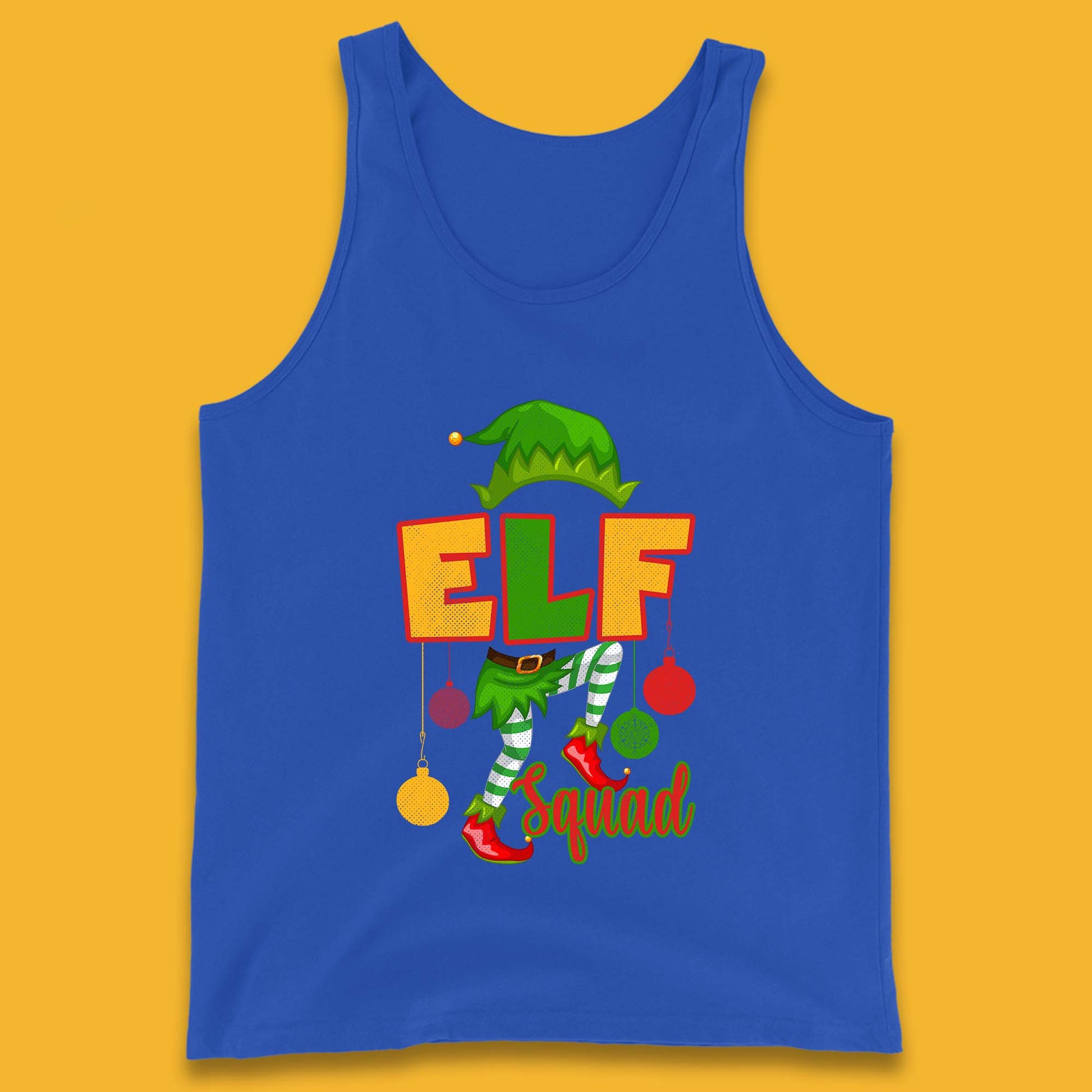 elf squad christmas tank top