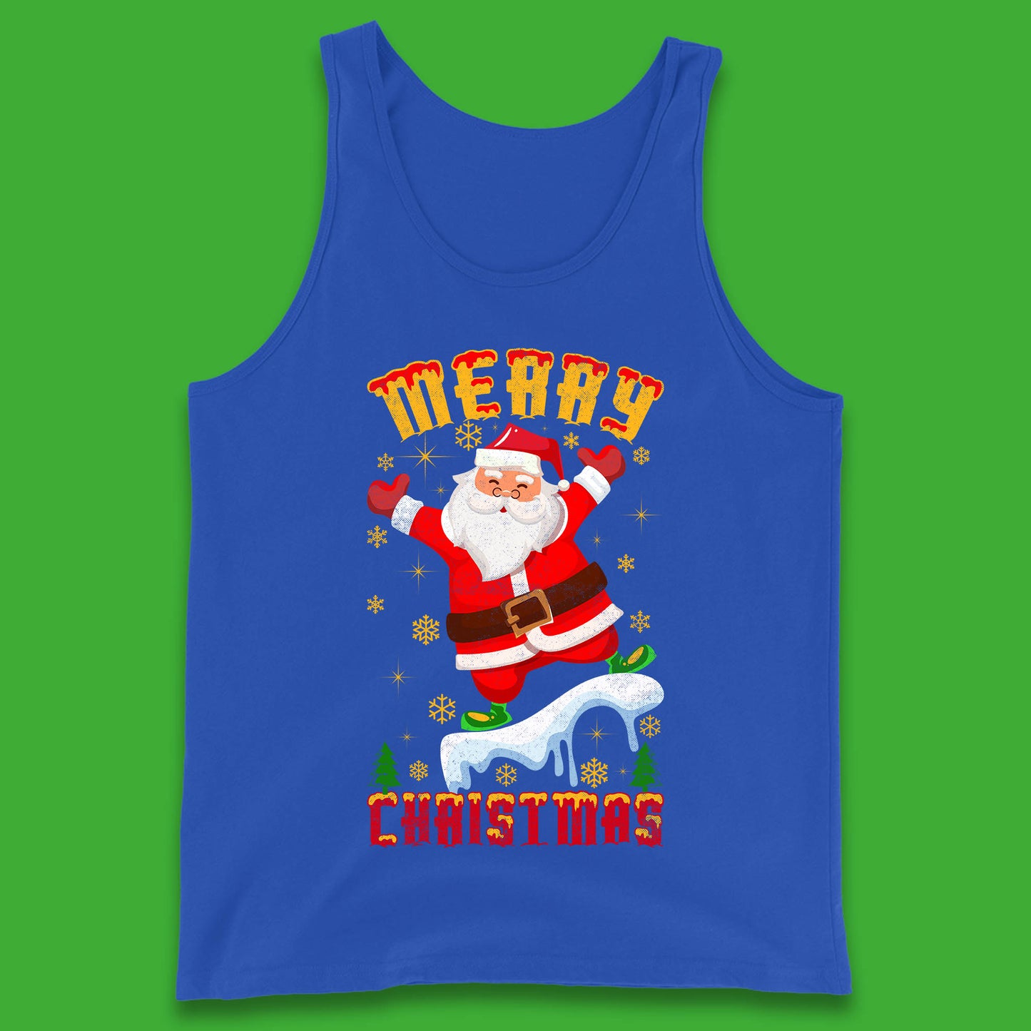 merry christmas santa claus tank top