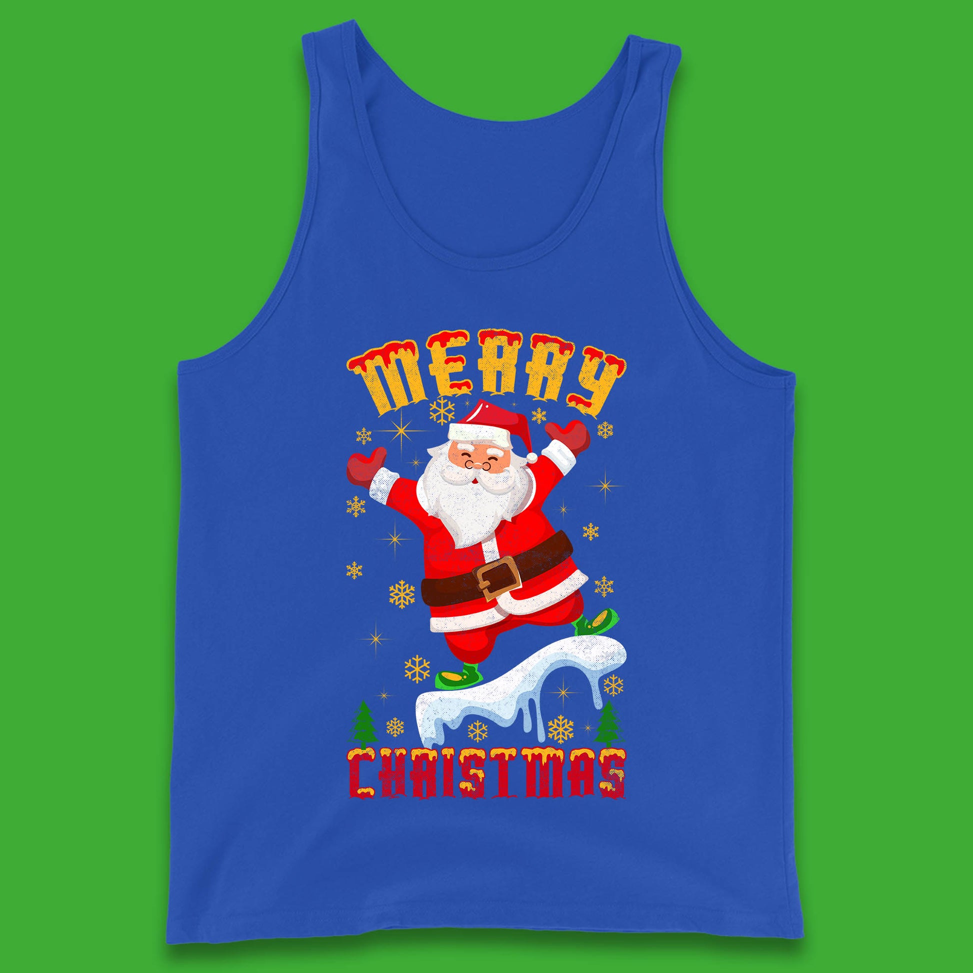 merry christmas santa claus tank top