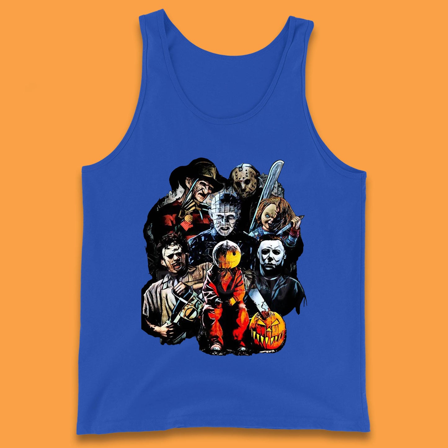 Halloween Horror Movie Characters Friends Halloween Villians Serial Killers Tank Top