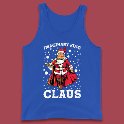 imaginary king santa christmas tank top