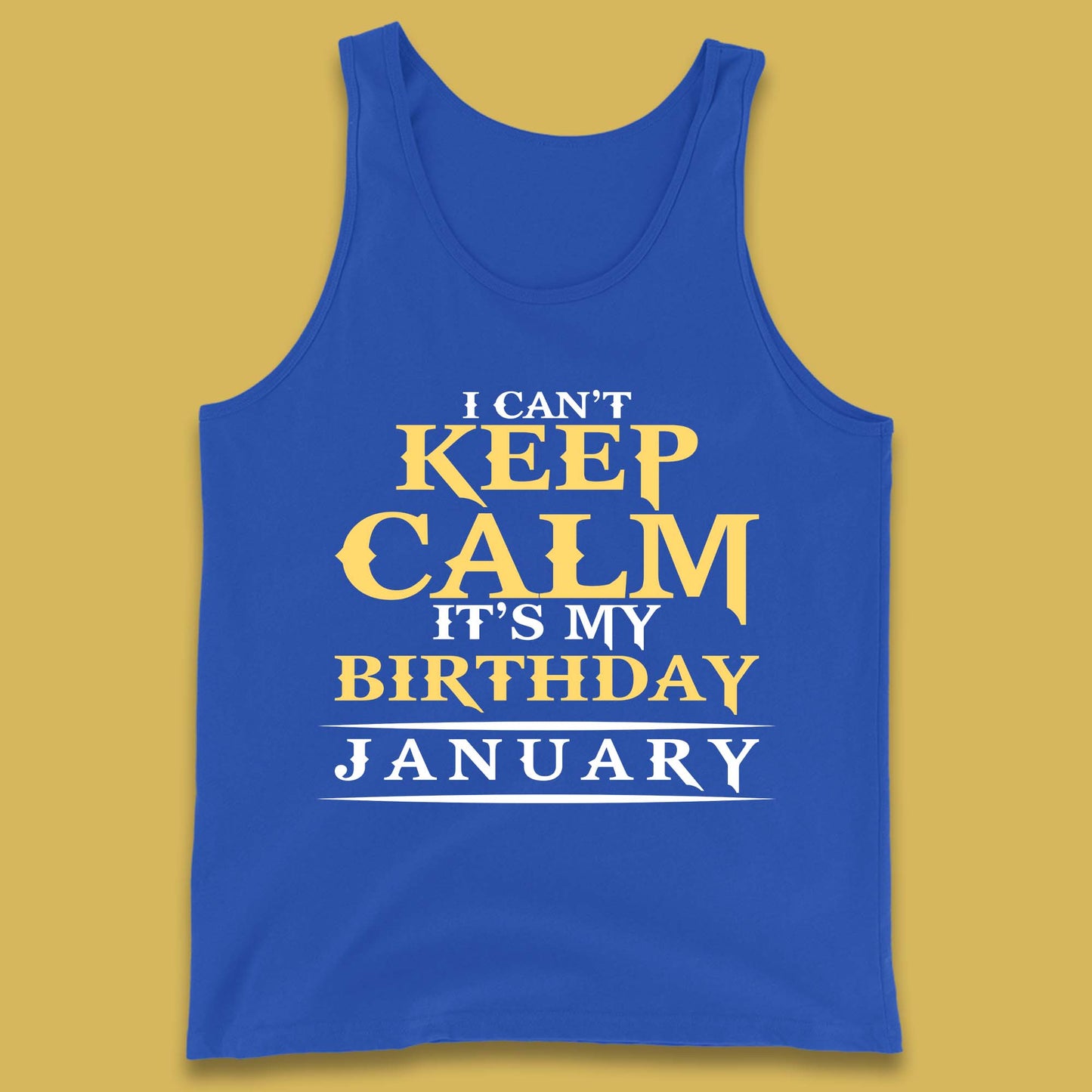 January Birth Party Tank Top