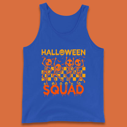 Halloween Squad Dancing Skeletons Squad Goals Dancing Halloween Skull Tank Top