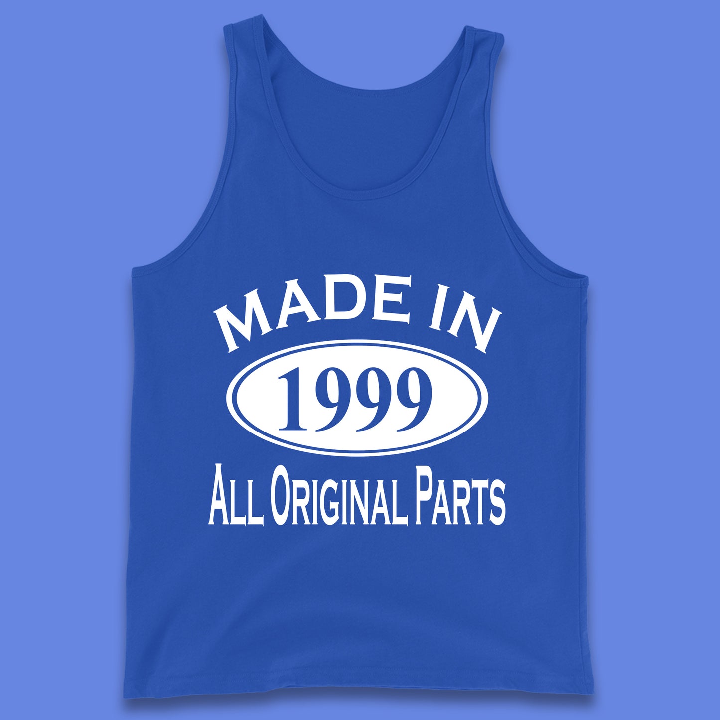 Made In 1999 All Original Parts Vintage Retro 24th Birthday Funny 24 Years Old Birthday Gift Tank Top