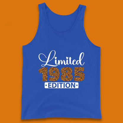 Limited 1985 Edition Born In 1985 Vintage Retro 38th Birthday 38 Year Old Birthday Tank Top