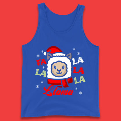 llama christmas tank top