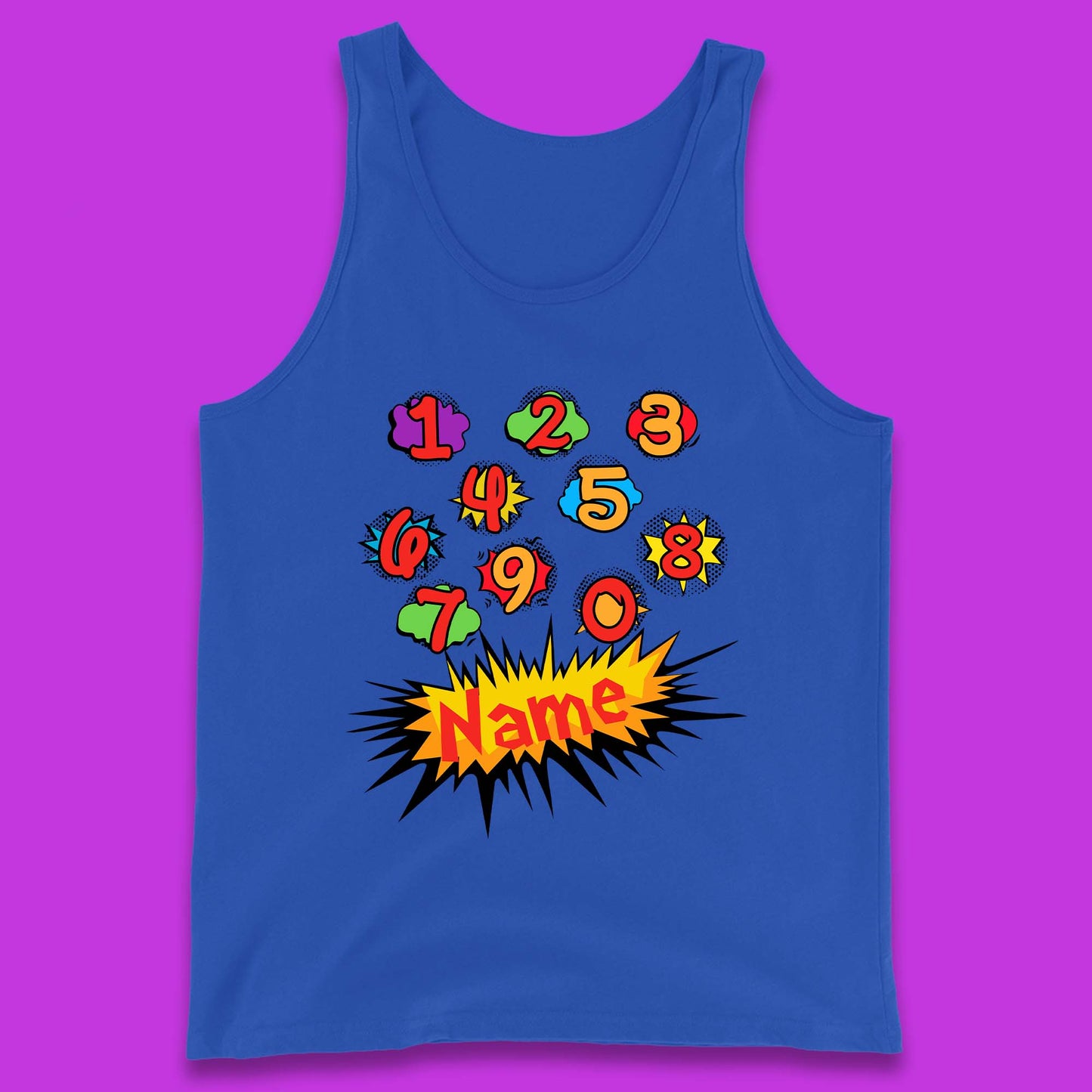 Personalised Number Day Tank Top