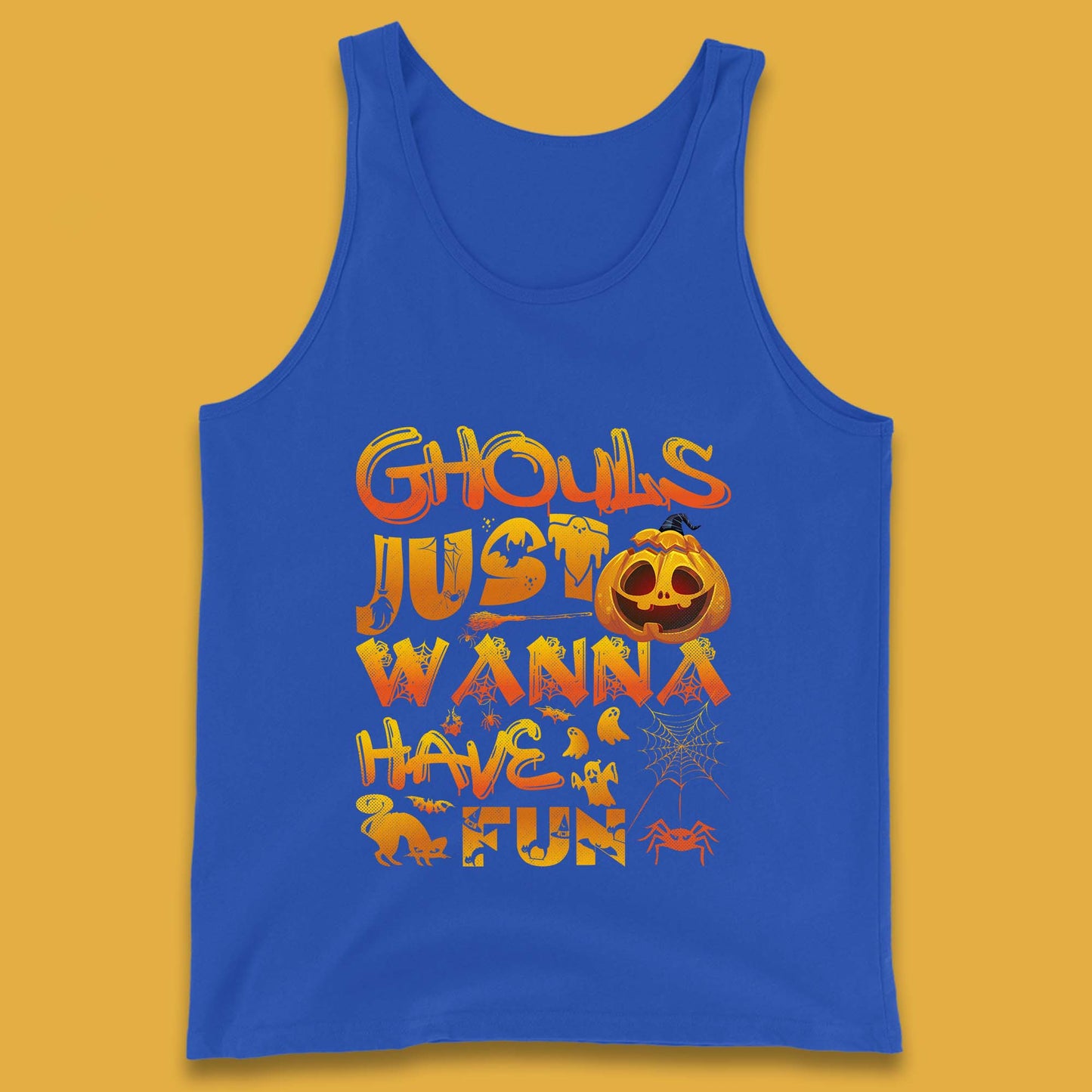 Ghouls Just Wanna Have Fun Halloween Disco Ghost Ghouls Night Out Spooky Season Tank Top