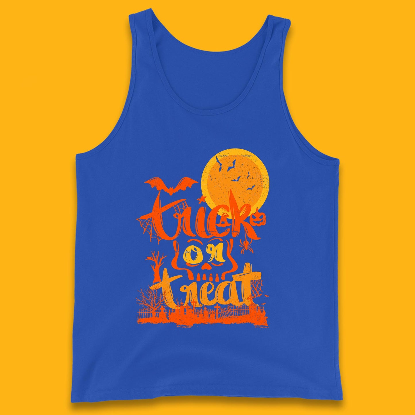 Trick Or Treat Happy Halloween Horror Scary Spooky Season Halloween Vibes Tank Top