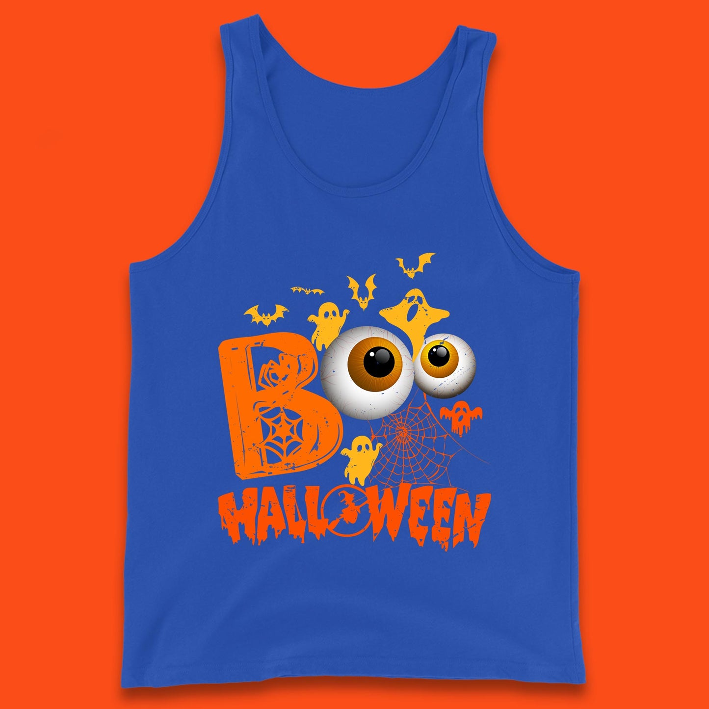 Halloween Spooky Boo Eye Balls Funny Halloween Boo Ghost Spooky Season Tank Top