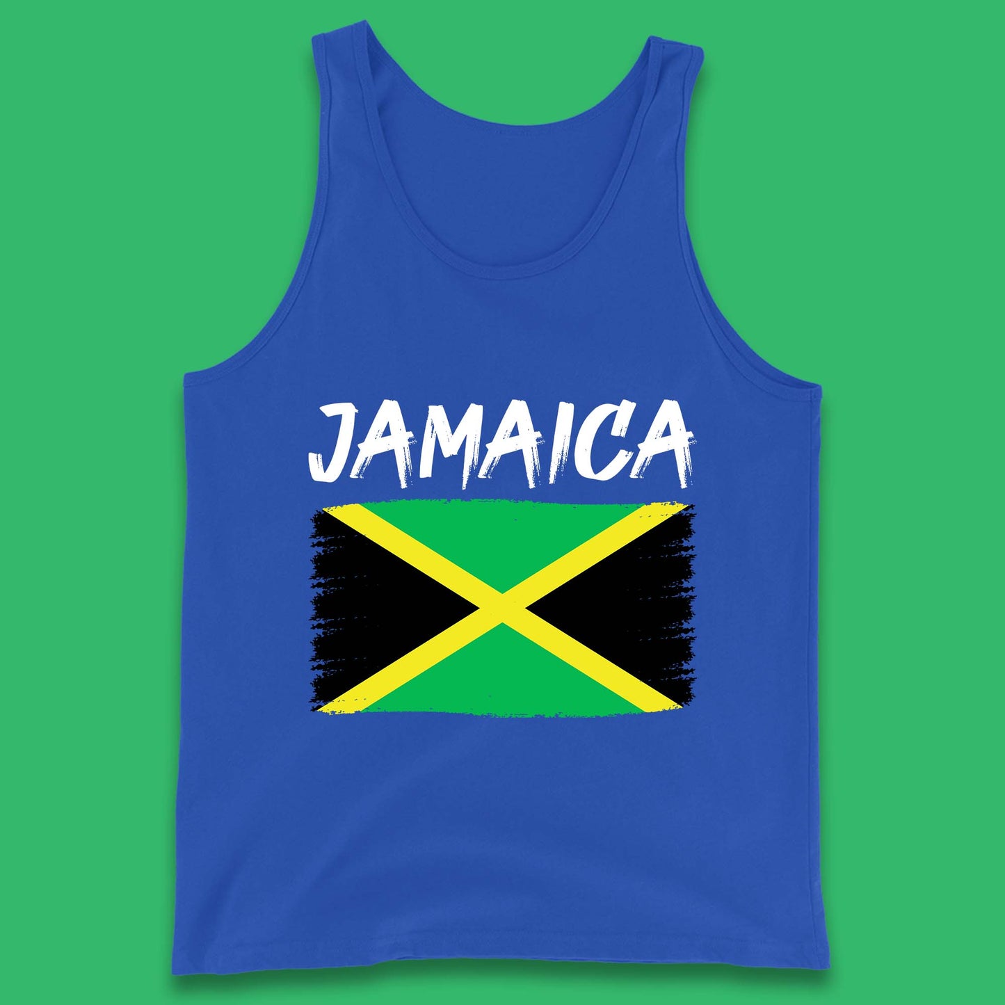 Jamaica Distressed Flag Country In The Caribbean Jamaican Flag Patriotism Tank Top
