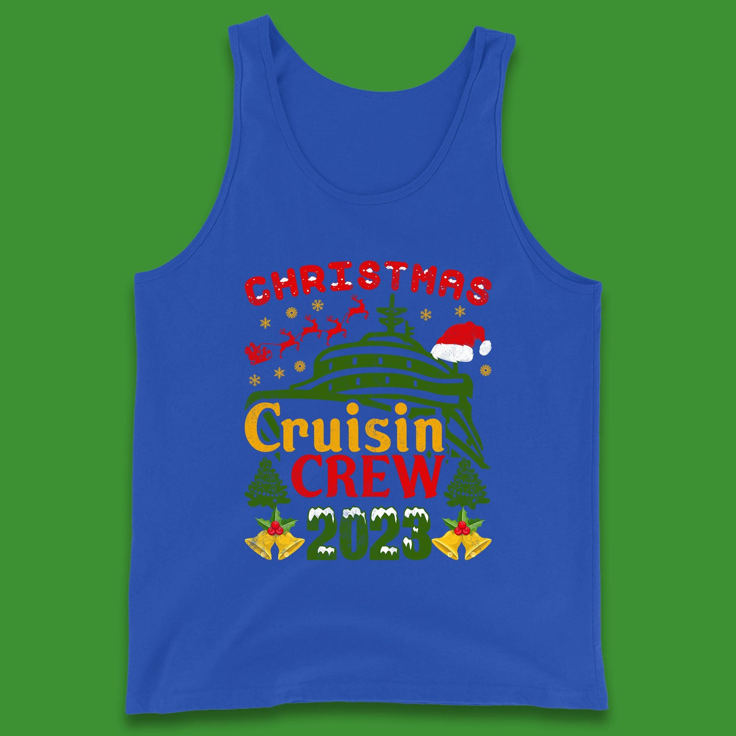 Christmas Cruisin Crew 2023 Xmas Cruise Vacation Cruising Squad Tank Top