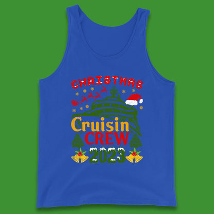 Christmas Cruisin Crew 2023 Xmas Cruise Vacation Cruising Squad Tank Top