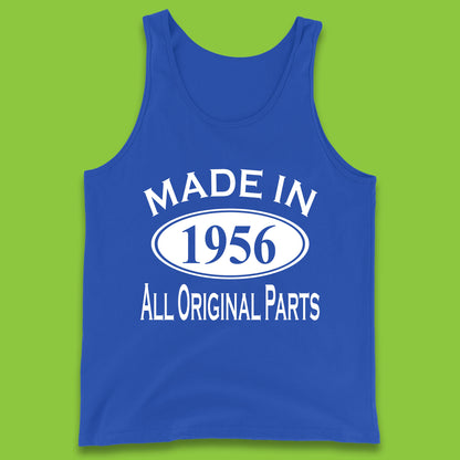 Made In 1956 All Original Parts Vintage Retro 67th Birthday Funny 67 Years Old Birthday Gift Tank Top