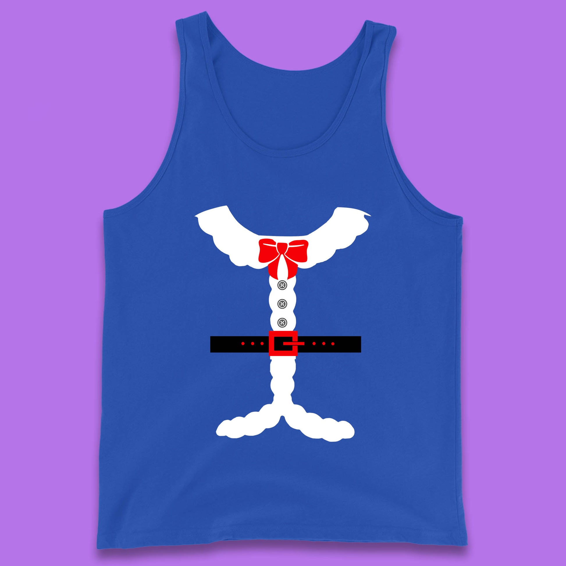 santa costume christmas tank top