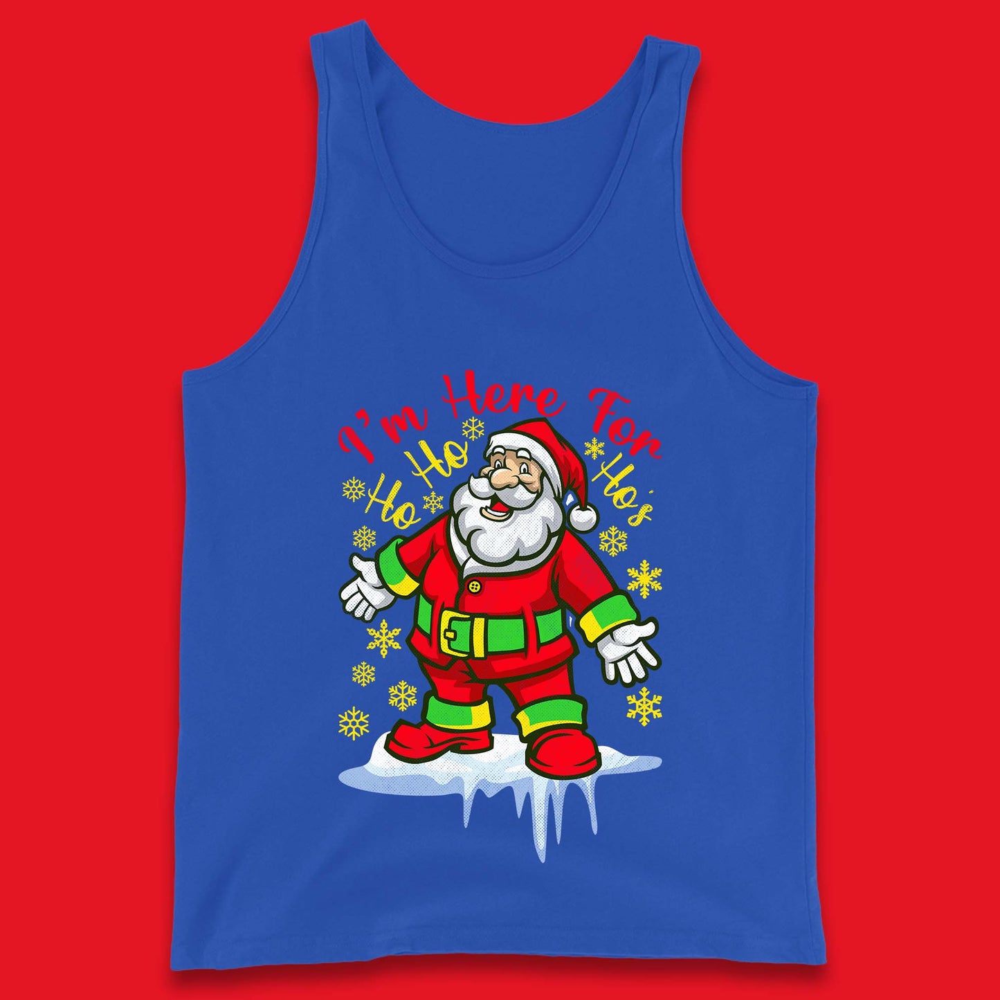 santa claus christmas tank top