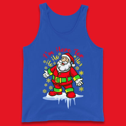santa claus christmas tank top